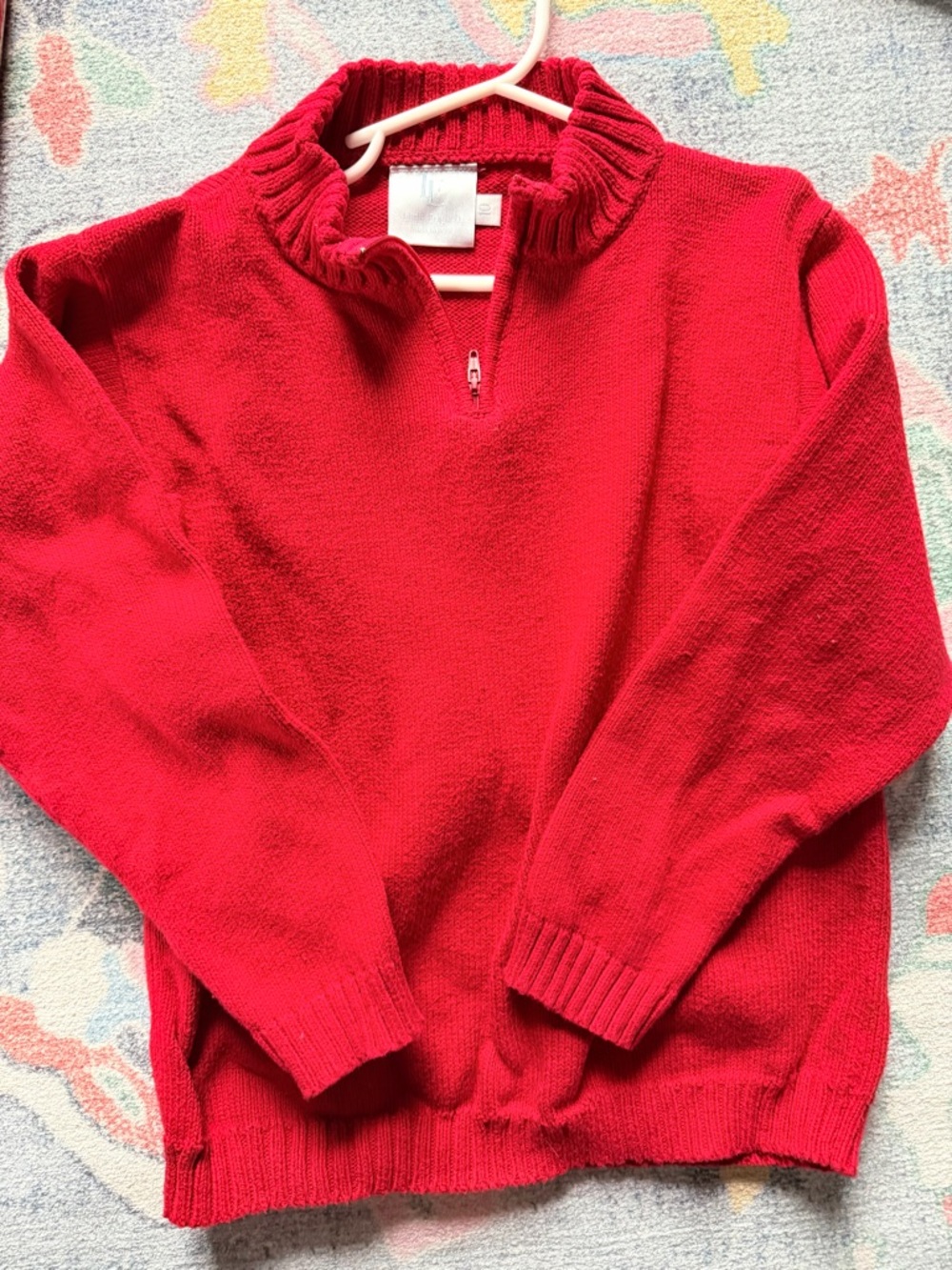 Little English quarter zip sweater